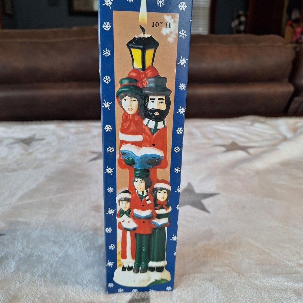 Vintage Giftco Inc. Carollers Carolers Fine Wax 10" Candle Brand New Old Stock